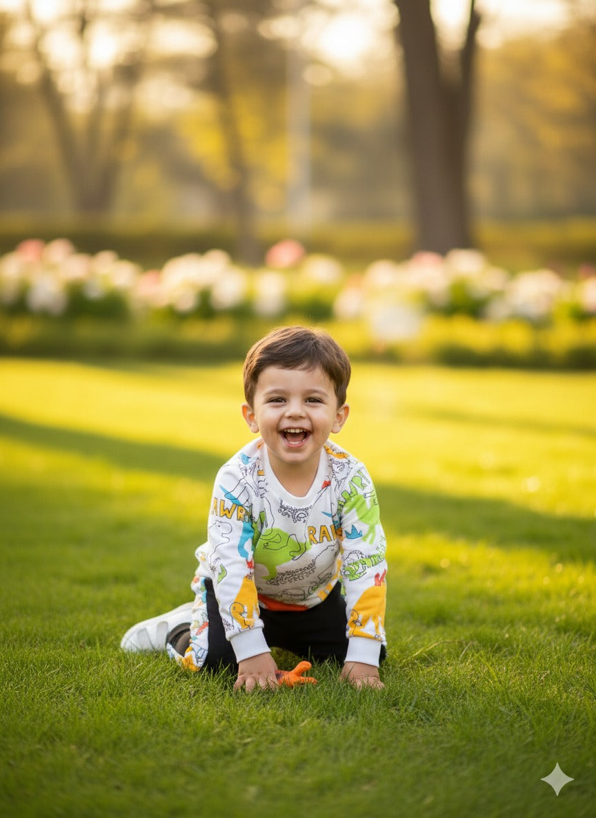 Dinasour Printed Kidswear