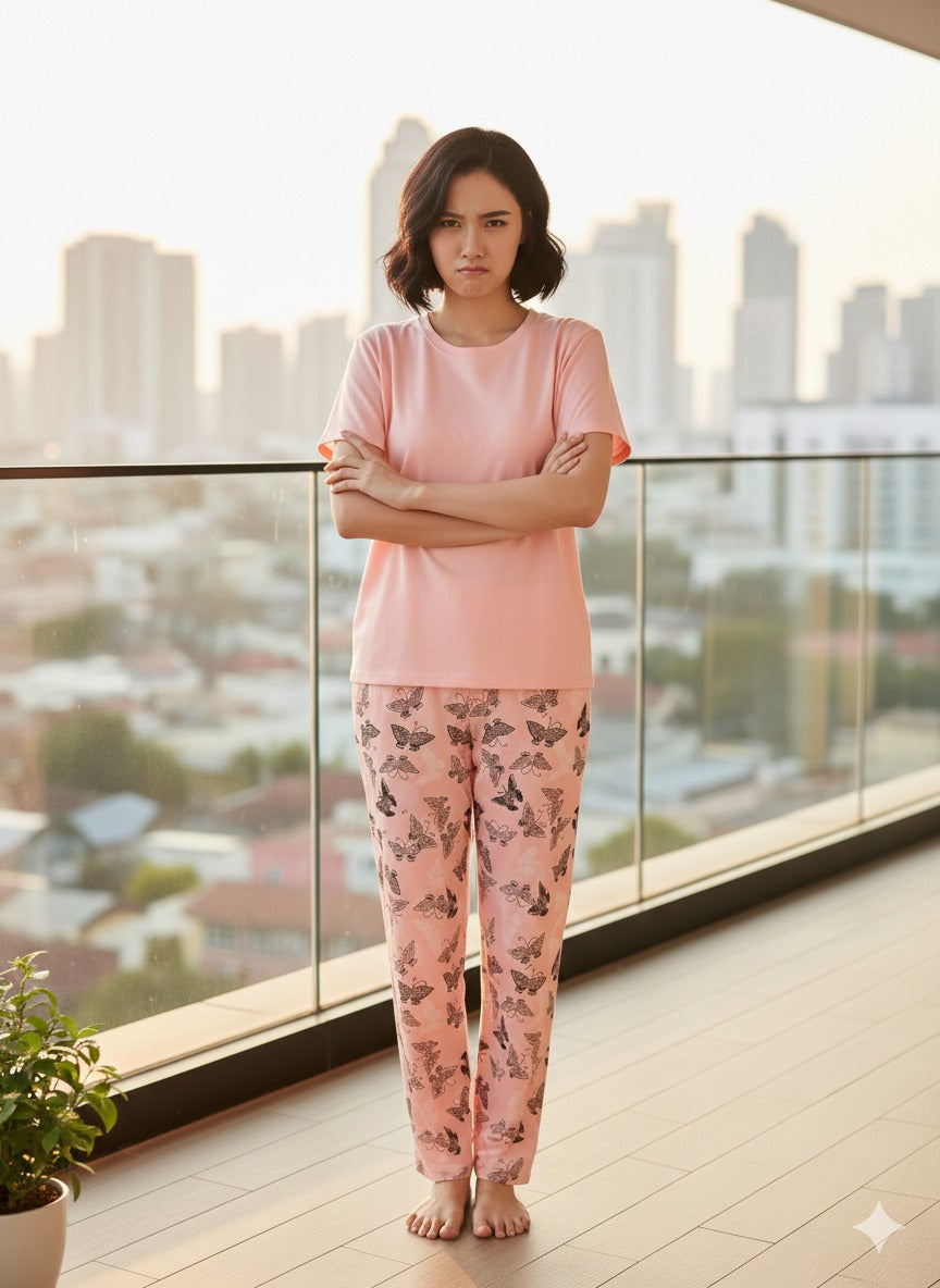 All over butterfly Woman Pajama Set