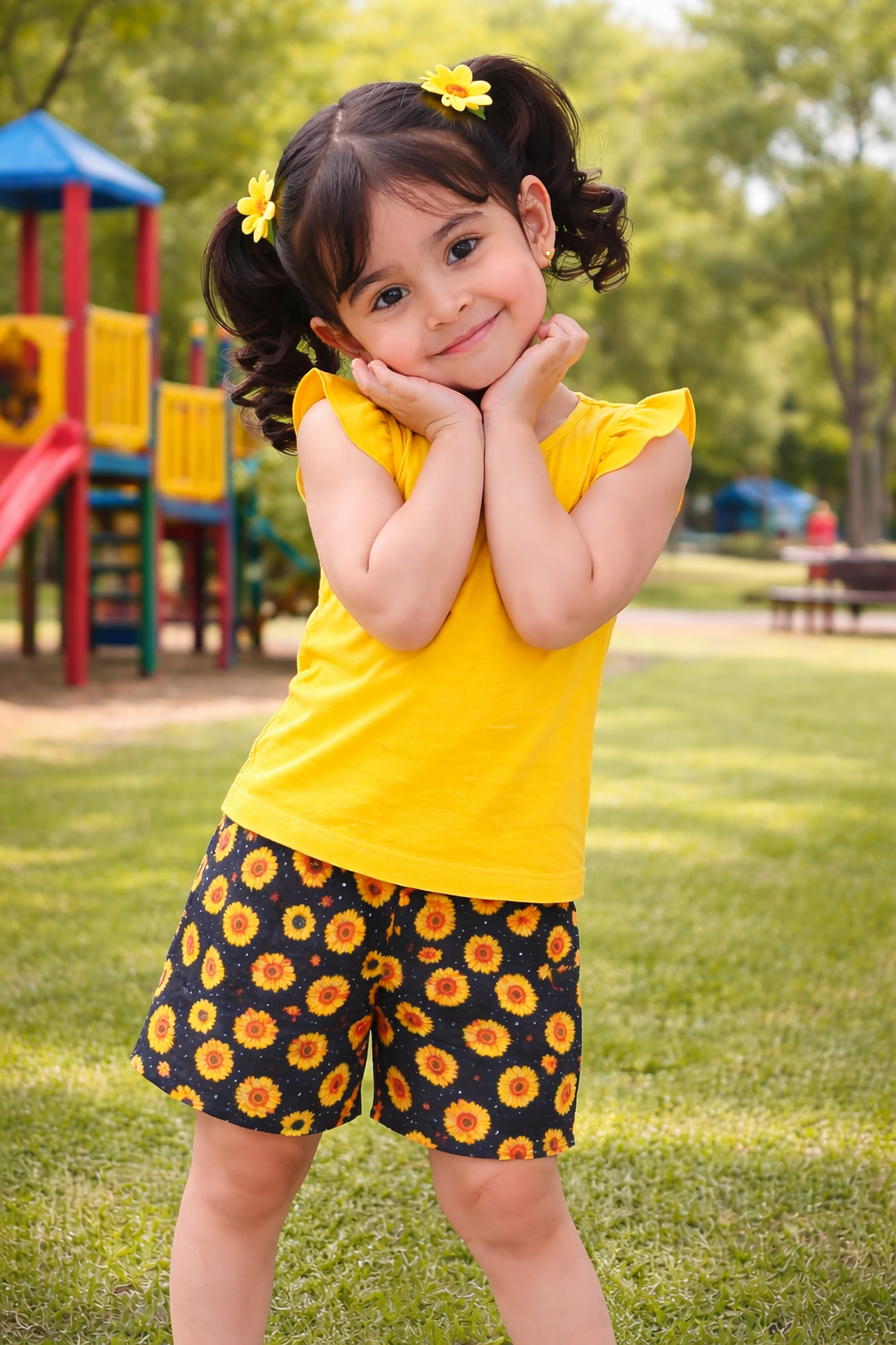 SunFlower Baby Girl Trendy Outfit