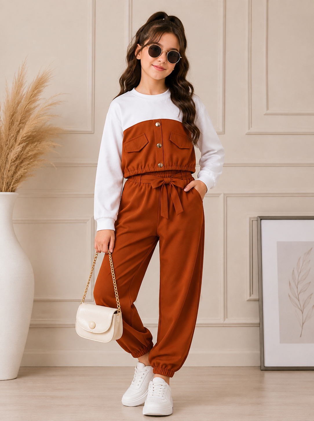 Rust Velvet Style Set