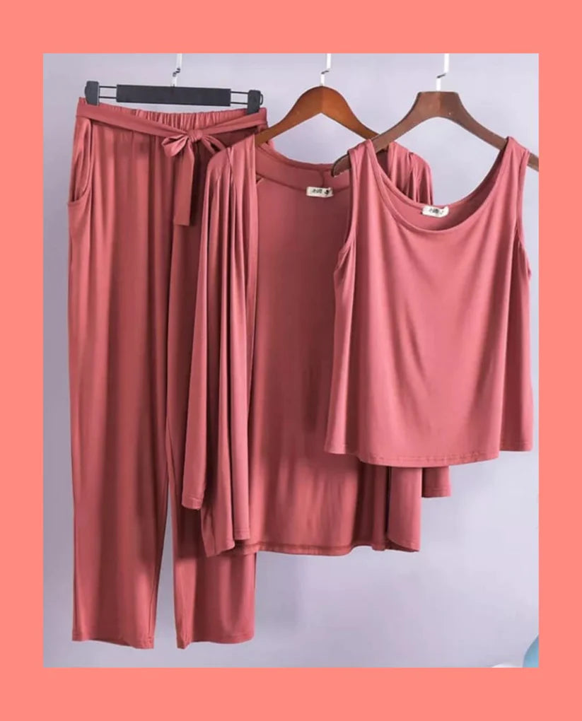 3 PIECE LOUNGE WEAR SET