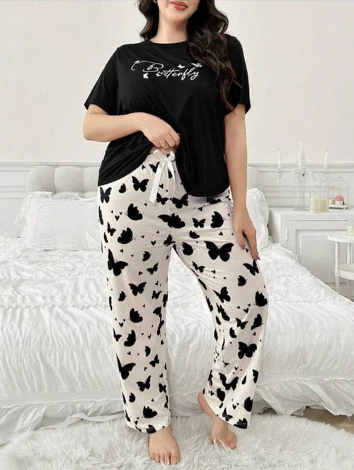 Butter Fly Printed Nightsuit