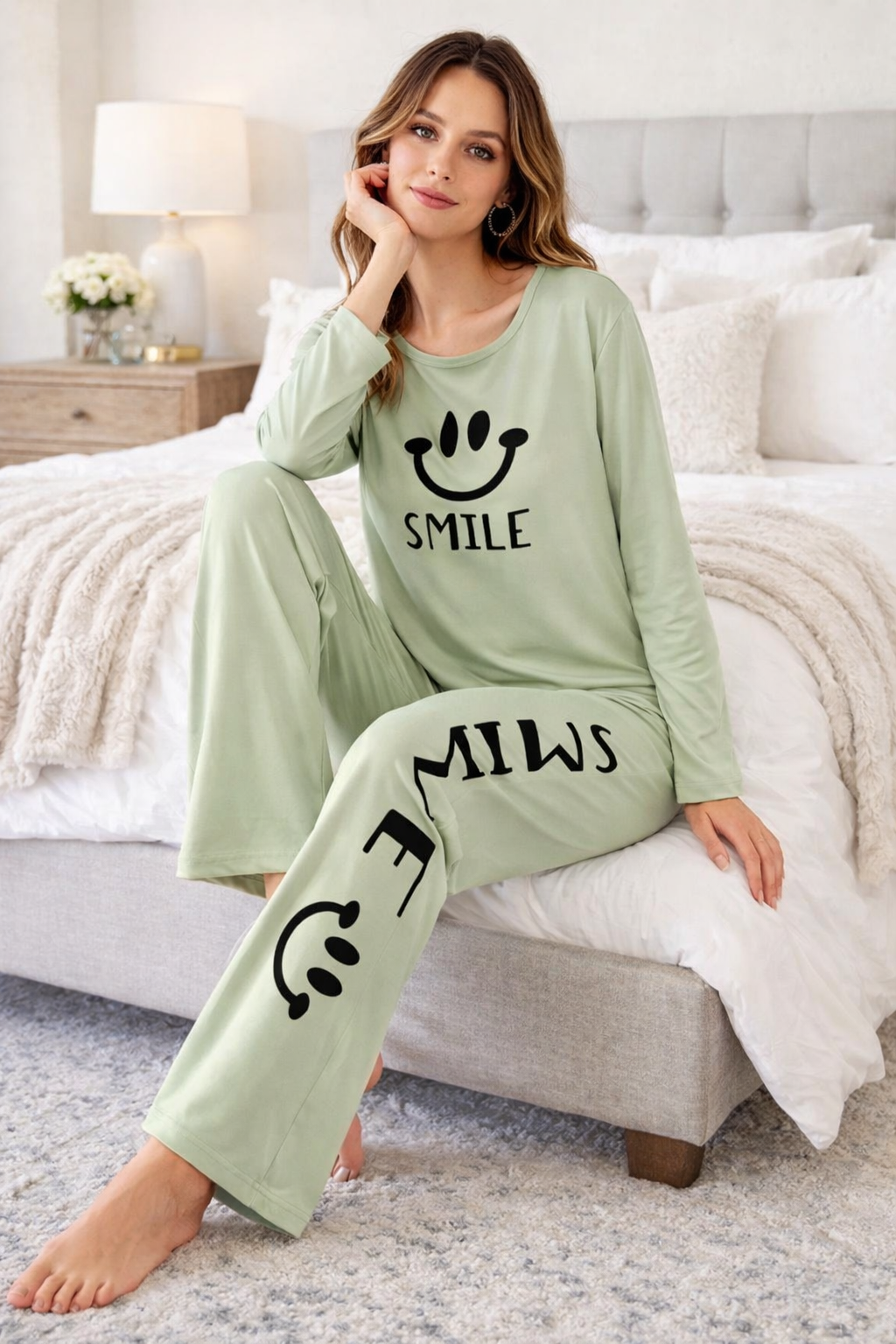 Smile Printed Nightsuirt