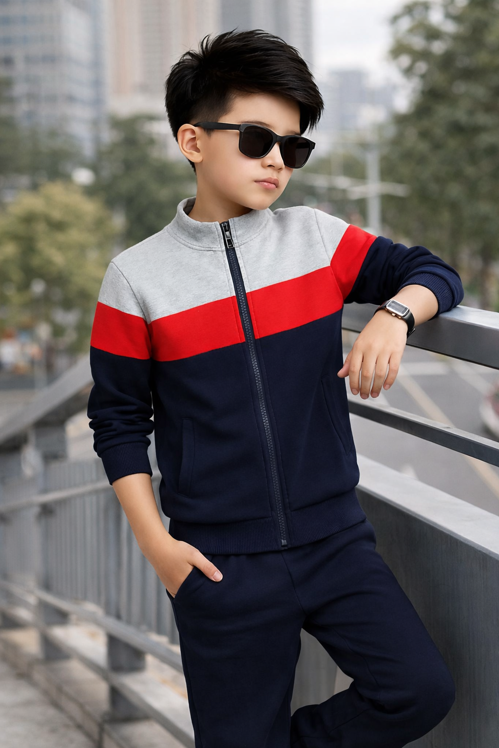 KIDS WINTER PANEL TRACKSUIT