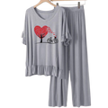 Grey frock flapper style Loungewear - AL TAQWA
