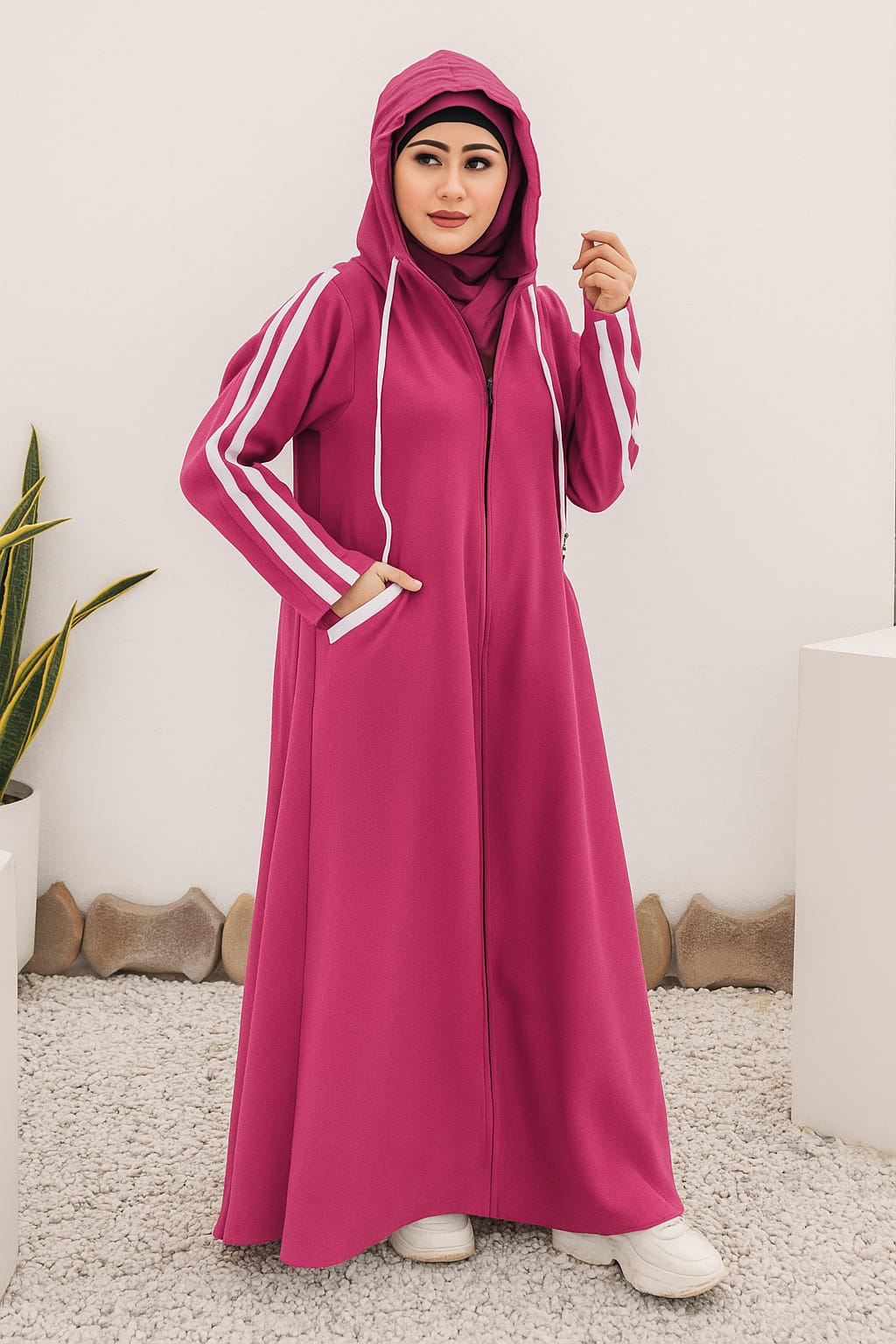 Side Line Women Double Fleece Coat