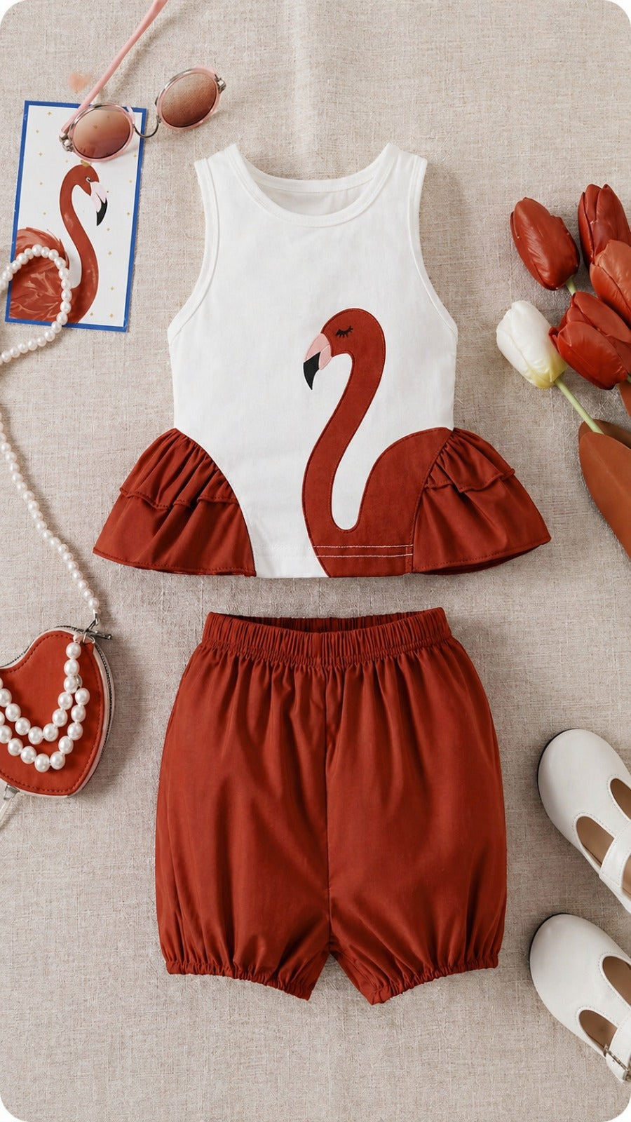 Rosy Flamingo Chic Set 🌸