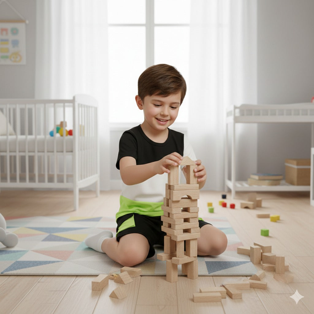 Tri panels Short Sleeve Kids Wear