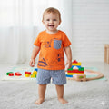 Orange machines Short Sleeve Kids Wear