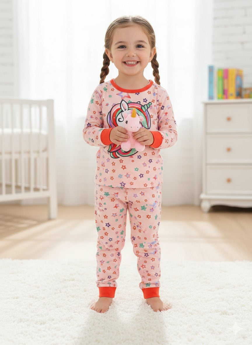 Red Unicorn kids nights suit