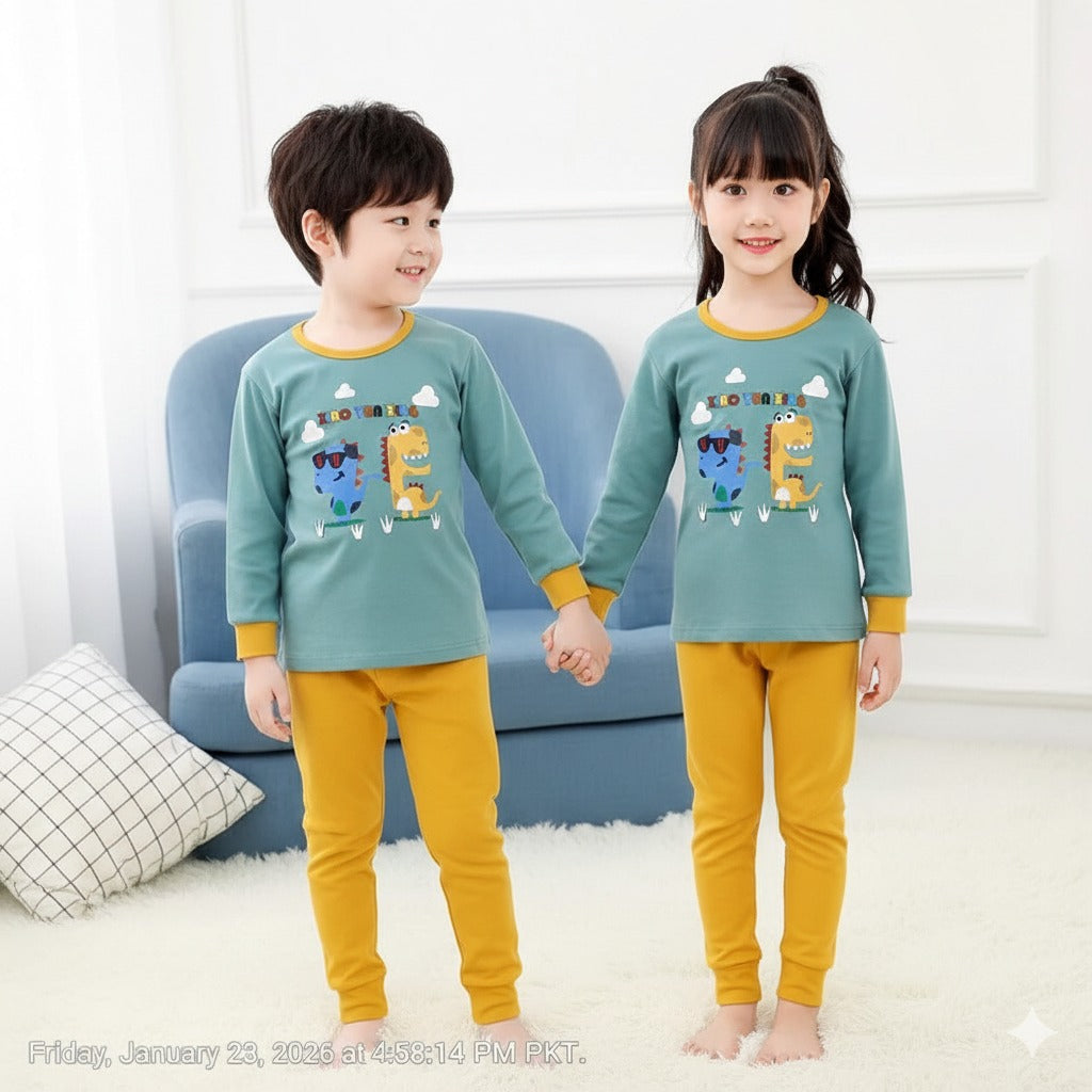 Mustard Dino Kids wear