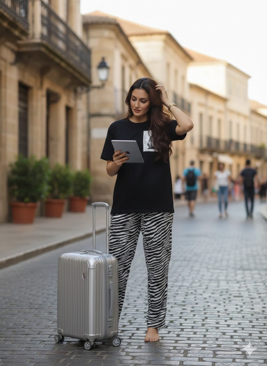 Zebra Printed Nightsuit