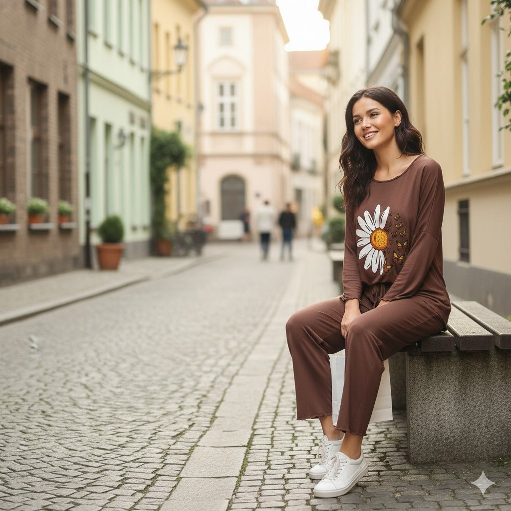 Palazzo Lounge Wear For Women PJ Set