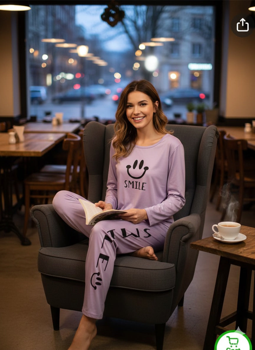 Smile Printed Nightsuirt