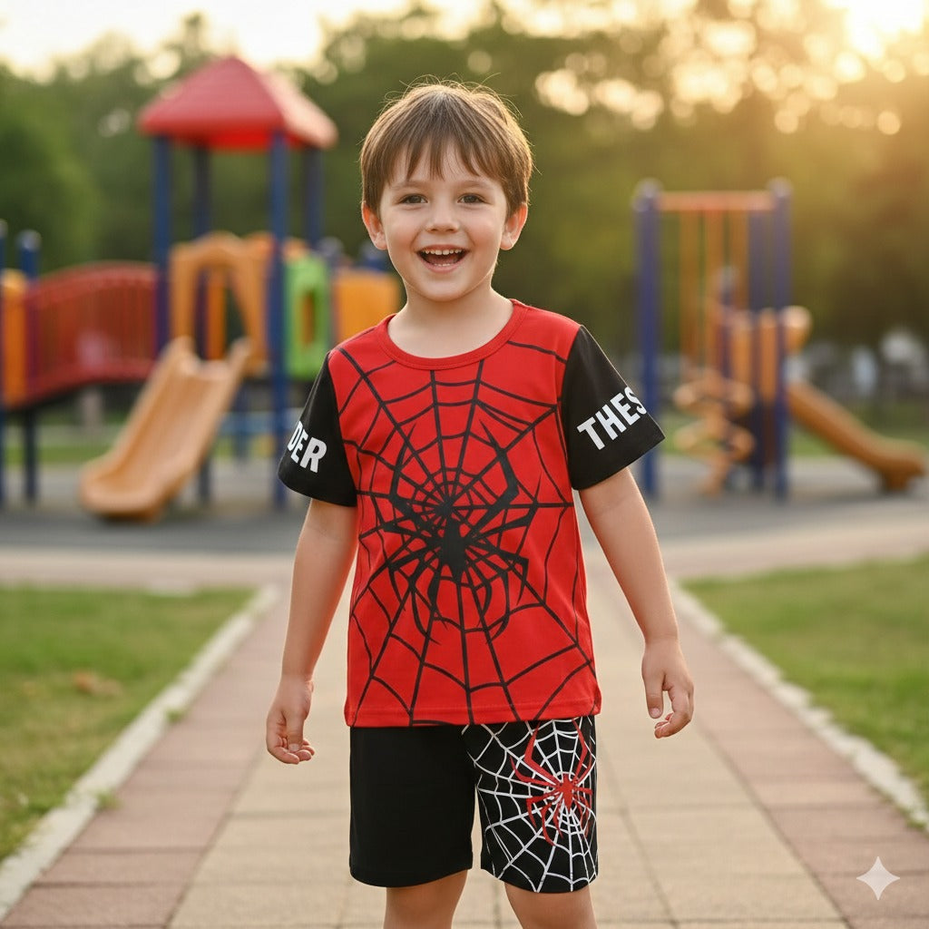 Black Spider Kids Wear