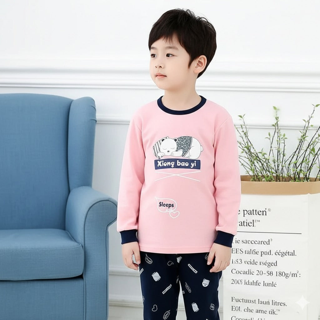 Pink Sleeping Bear Kids wear