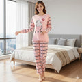 Ladies Cat Printed Night Suit