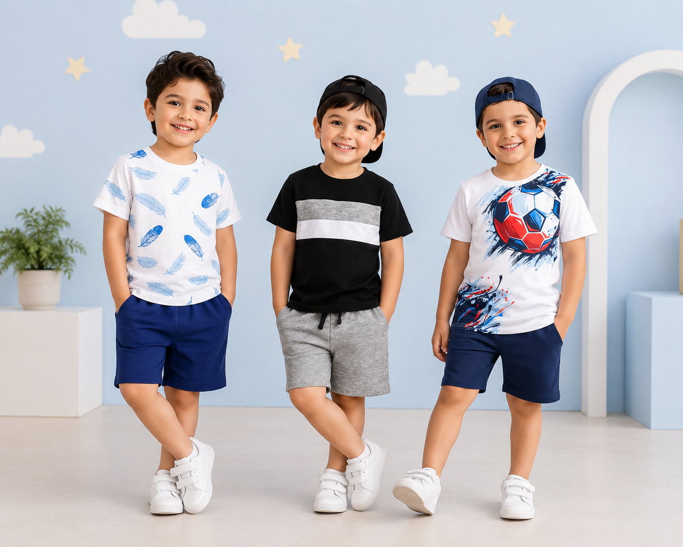 Boys Trend Trio 🔥 ( Pack Of 3 )