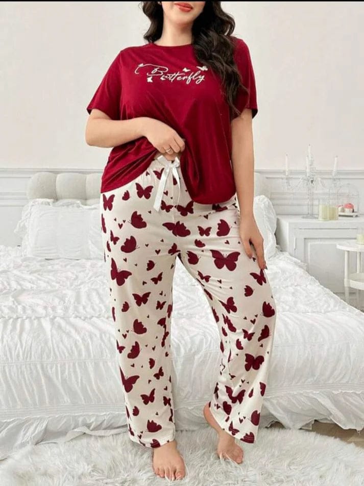 Butter Fly Printed Nightsuit