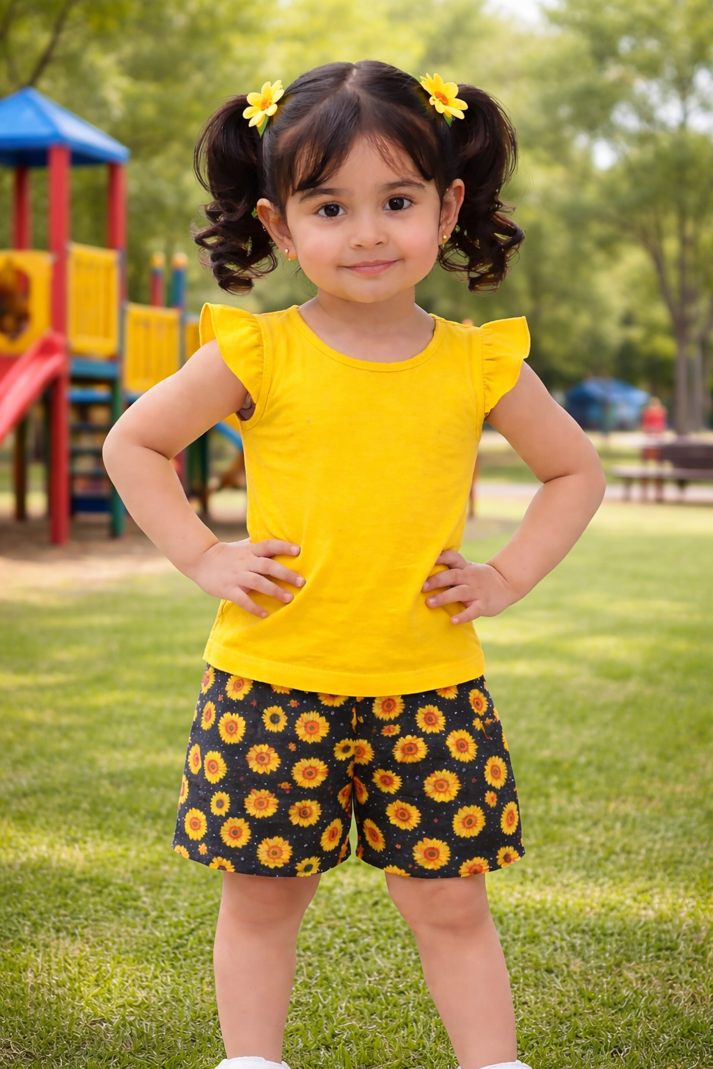 SunFlower Baby Girl Trendy Outfit