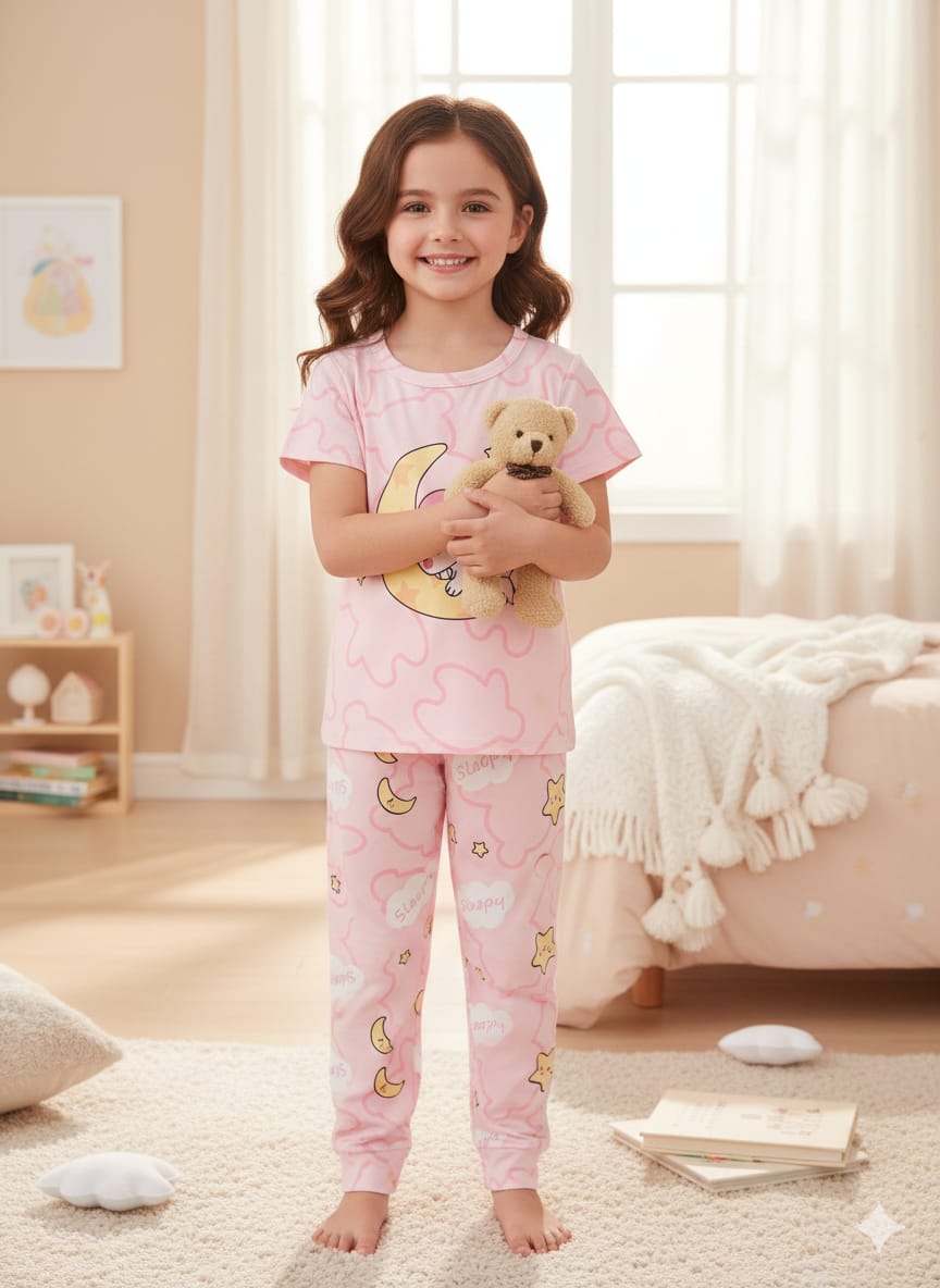 Moon Printed kidswear